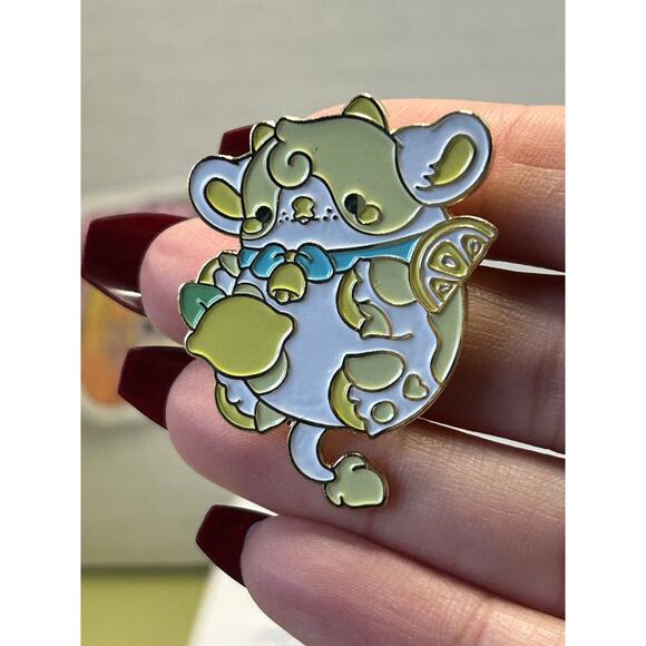 Bright Bat Enamel Pin Lemon Cow - Picture 9 of 9